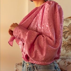 Vtg pink blouse Sz Medium